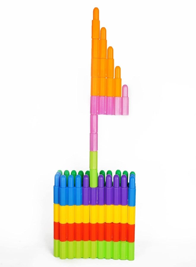 VERAT مجموعة مكعبات بناء فيرات 85 قطعة - لعبة تعليمية STEM لتنمية دماغ الطفل - لعبة ما قبل المدرسة ورياض الأطفال - Image 4